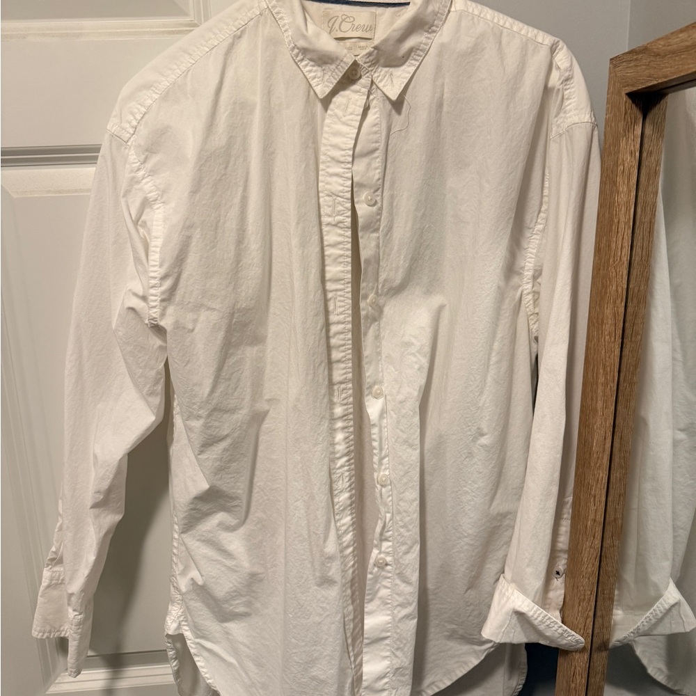 J. Crew White Button Down Shirt